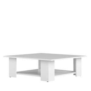 Bílý konferenční stolek Symbiosis Square, 89 x 89 cm