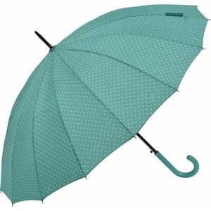 Zelený holový deštník Ambiance Triangles, ⌀ 122 cm