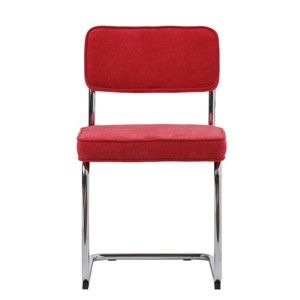 Malinově červená jídelní židle Unique Furniture Rupert Bauhaus