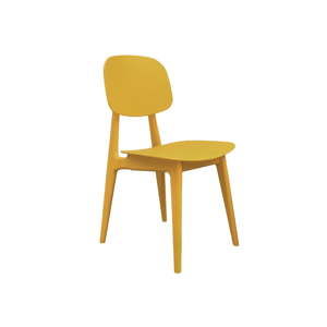Žlutá jídelní židle Leitmotiv Vintage