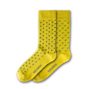 Sada 2 párů unisex žlutých ponožek Black&Parker London Waddesdon, velikost 37 - 43
