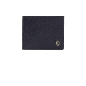 Modrá pánská kožená peněženka Trussardi Pickpocket, 12,5 x 9,5 cm
