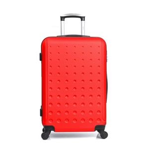 Červený cestovní kufr na kolečkách Hero Taurus, 39 l
