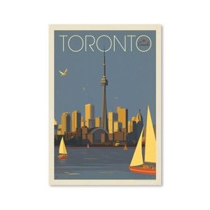 Plakát Americanflat Toronto, 42 x 30 cm