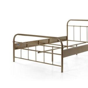 Hnědá kovová dětská postel Vipack Boston Baby, 140 x 200 cm