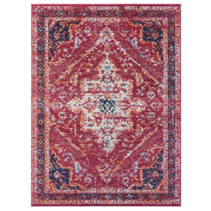 Červený koberec Nouristan Azrow, 80 x 150 cm