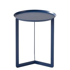 Tmavě modrý příruční stolek MEME Design Round, Ø 40 cm