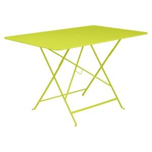 Zelený skládací zahradní stolek Fermob Bistro, 117 x 77 cm