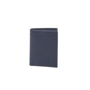 Tmavě modrá kožená peněženka Trussardi Native, 12,5 x 9,5 cm