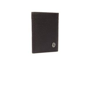 Hnědá pánská kožená peněženka Trussardi Zala, 12,5 x 9,5 cm