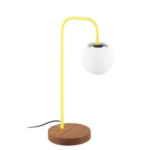 Stolní lampa s detailem ve žluté barvě Lanty Table Lamp, výška 53 cm