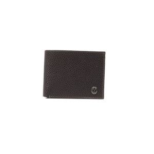 Hnědá pánská kožená peněženka Trussardi Marinero, 12,5 x 9,5 cm