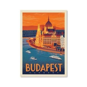 Plakát Americanflat Budapest, 42 x 30 cm