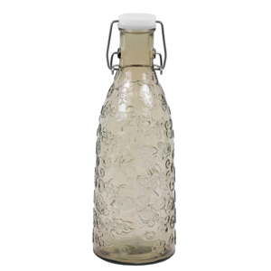 Hvědá váza z recyklovaného skla Ego Dekor Flora, 950 ml