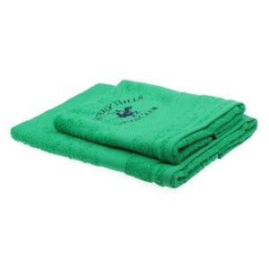 Sada 2 zelených ručníků Beverly Hills Polo Club Tommy Orj