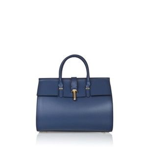 Modrá kožená kabelka Markese Sulio