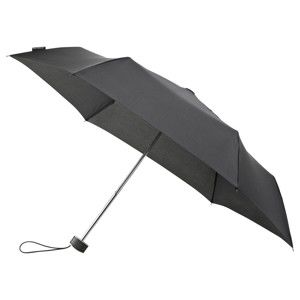 Černý skládací deštník Ambiance Implival, ⌀ 90 cm