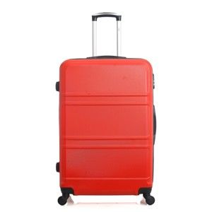 Červený cestovní kufr na kolečkách Hero Utah, 60 l