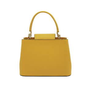 Žlutá kabelka z pravé kůže Andrea Cardone Milleo