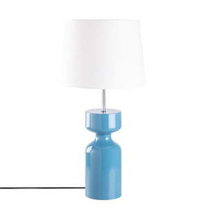 Modrá dřevěná stolní lampa Opviq lights Asteria