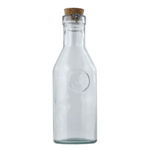 Čirá lahev z recyklovaného skla s korkovou zátkou Ego Dekor Shore, 1 l