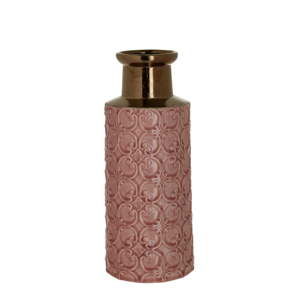 Keramická světle růžová váza InArt, ⌀ 13,5 cm