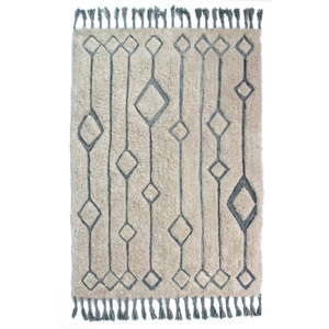 Béžovo-modrý ručně tkaný koberec Flair Rugs Solitaire Sion, 200 x 290 cm