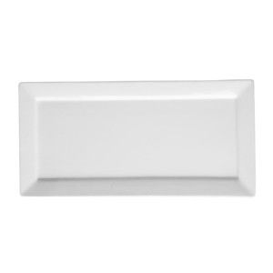 Bílý porcelánový talíř Price & Kensington Simplicity, 36 x 17,5 cm