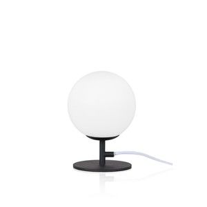Černá stolní lampa Globen Lighting Luna, ø 14 cm