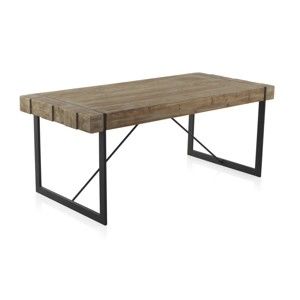 Jídelní stůl s kovovými nohami Geese Robust, 200 x 90 cm