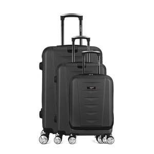 Sada 3 černých cestovních kufrů na kolečkách Bluestar Ajaccio