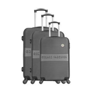 Sada 3 šedých cestovních kufrů na kolečkách GERARD PASQUIER Classa Valises