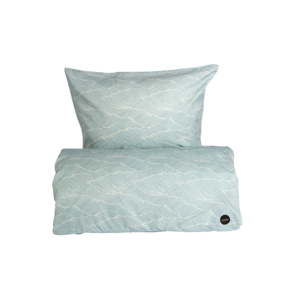 Set modrého povlečení na peřinu a polštář z organické bavlny OYOY PoiPoi, 200 x 140 cm