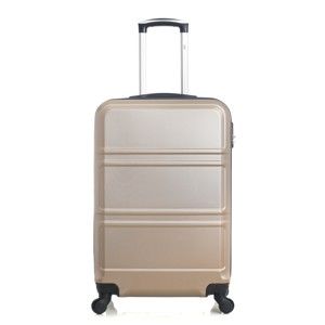 Béžově zlatý cestovní kufr na kolečkách Hero Utah, 37 l