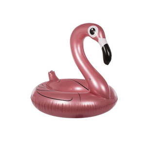 Světle růžový nafukovací kruh ve tvaru plameňáka InnovaGoods Flamingo