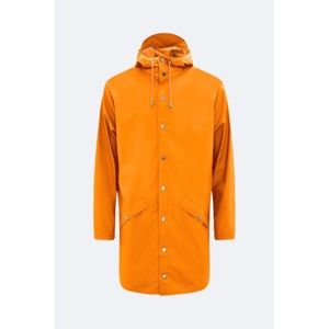 Oranžová unisex bunda s vysokou voděodolností Rains Long Jacket, velikost M / L
