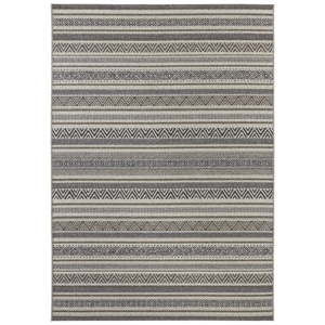 Hnědo-šedý koberec vhodný i na ven Elle Decor Bloom Rodez, 80 x 150 cm