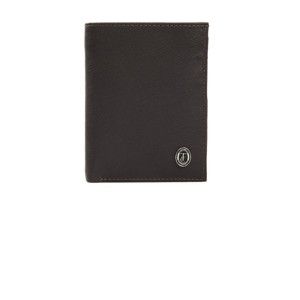 Hnědá pánská kožená peněženka Trussardi Lyra 12,5 x 9,5 cm