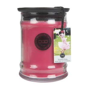 Svíčka ve skleněné dóze s vůní lipových květů Bridgewater candle Company Tickled Pink, doba hoření 65-85 hodin