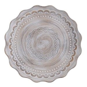 Dekorativní talíř z březového dřeva InArt Zoe, ⌀ 44 cm