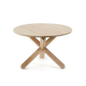 Stůl z dubového dřeva Kave Home Nori, ø 120 cm