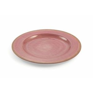 Sada 6 fialových melaminových talířů Villa d'Este Baita, ⌀ 23 cm