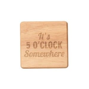 Podtácek z exotického dřeva T&G Woodware It's Five O'Clock Somewhere