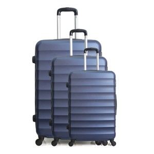Sada 3 modrých cestovních kufrů na kolečkách Hero Jakarta