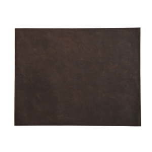 Sada 4 tmavě hnědých kožených prostírání Furnhouse Doha, 45 x 35 cm