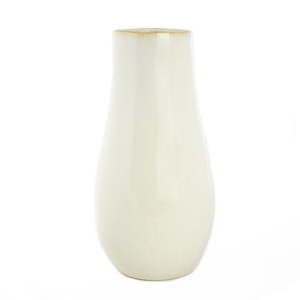 Krémově bílá keramická váza Simla Soft, výška 35,5 cm