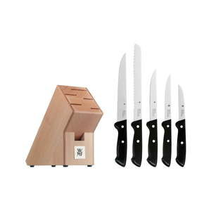 Sada 5 nožů s z nerezová oceli s kuchyňským blokem WMF Cromargan® Classic Line