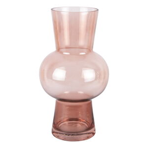 Světle růžová skleněná váza Gleam Sphere – PT LIVING