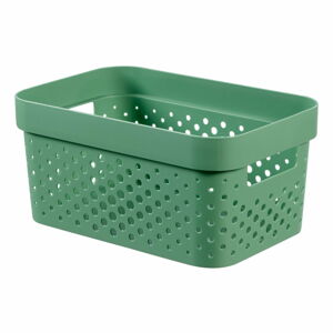 Zelený úložný košík CURVER Infinity Dots, 4,5 l