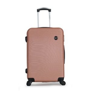 Světle růžový cestovní kufr na kolečkách BlueStar Porto, 39 l